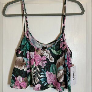 Hurley Womens Shirt NWT Size Small S Island Style Front Swing Tank Multi Color